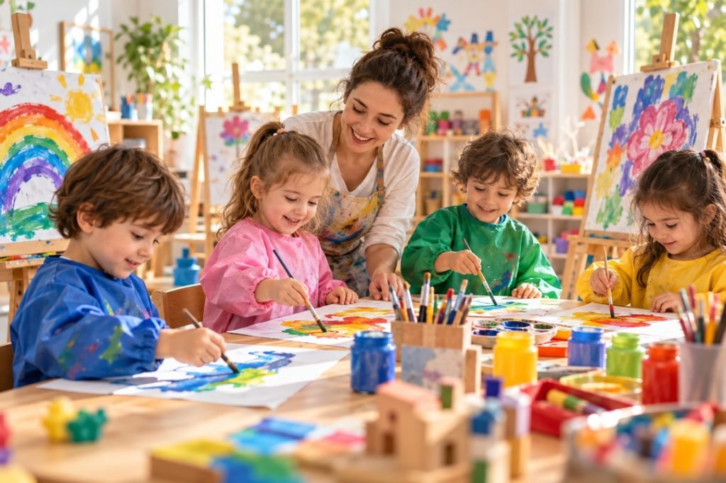 Lümen Anaokulu öğrenci çalışması: Renklerle Kendimi Anlatıyorum