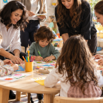 Çocuk merkezli eğitim anlayışıyla sınıfta çocuğu dinleyen öğretmen